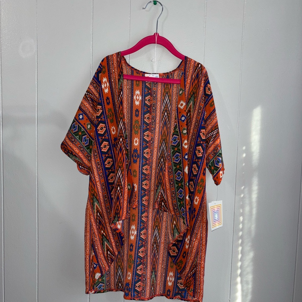 LuLaRoe KIDS Colorful Tribal Print‎ Kimono